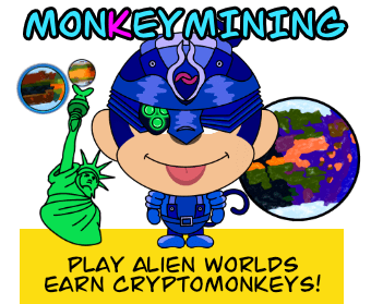 play AlienWorlds - earn cryptomonkeys